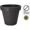 Bloempot Rond 25 cm Antraciet