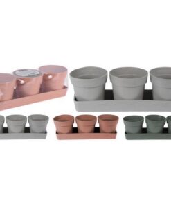 Bloempotten Driedelig Bamboo Verschillende Kleuren