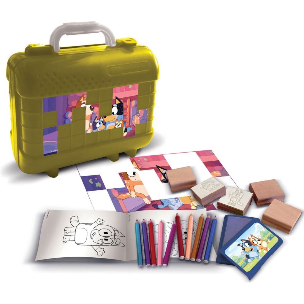 Bluey Kleuren Stempel Kofferset - Image 2
