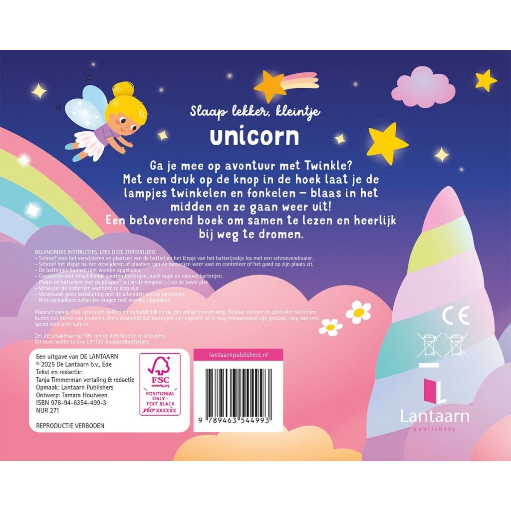 Boek Slaap Lekker Kleintje Unicorn + Licht - Image 2