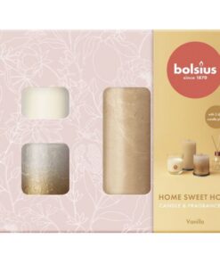 Bolsius Giftset Home Sweet Home Vanille 6-delig