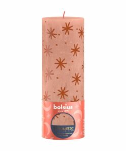 Bolsius Stompkaars Creamy Caramel + Print 19x6.8 cm