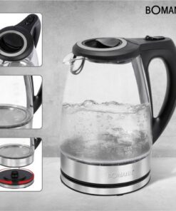 Alternative view of Bomann WKS 6032 G CB Glas Waterkoker 1.7L 2200W RVS/Zwart