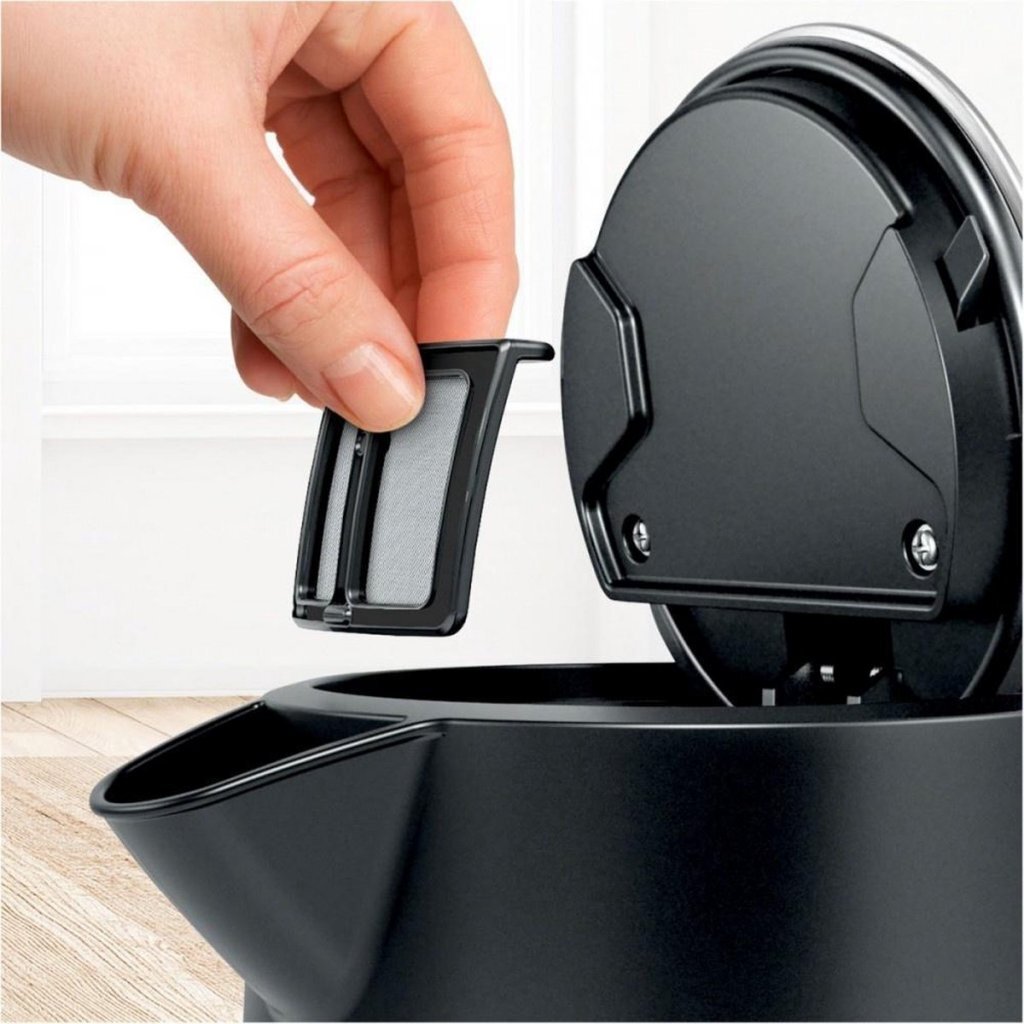 Bosch TWK5P480 DesignLine Waterkoker 1.7L 2400W Zwart/RVS - Image 4