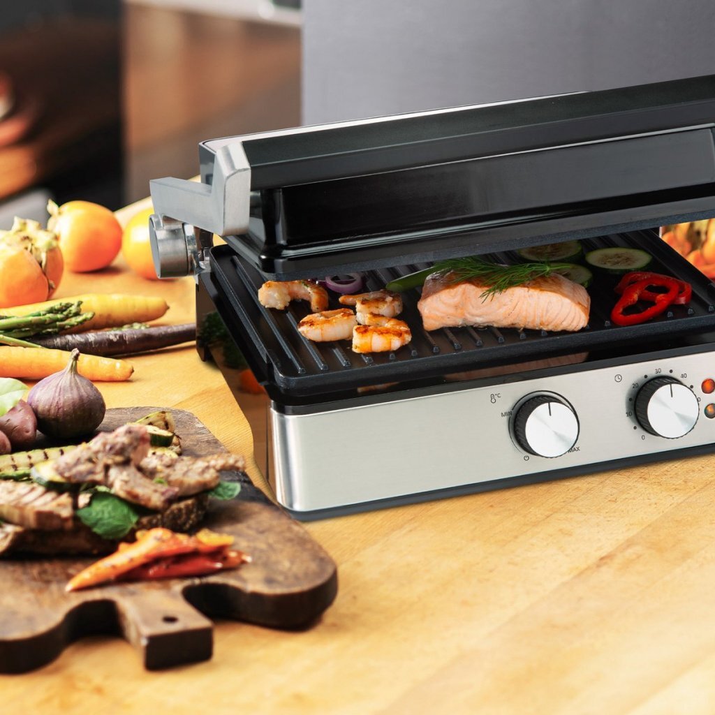 Bourgini Pure Contact Grill RVS/Zwart - Image 4