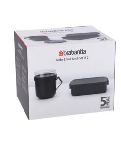 Brabantia Make & Take Lunchset 2-delig Donkergrijs