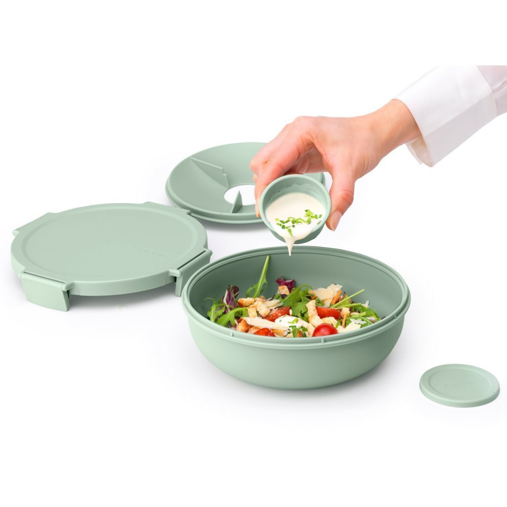 Brabantia Make & Take Salade Lunchkom 1.3L Jade Groen - Image 2