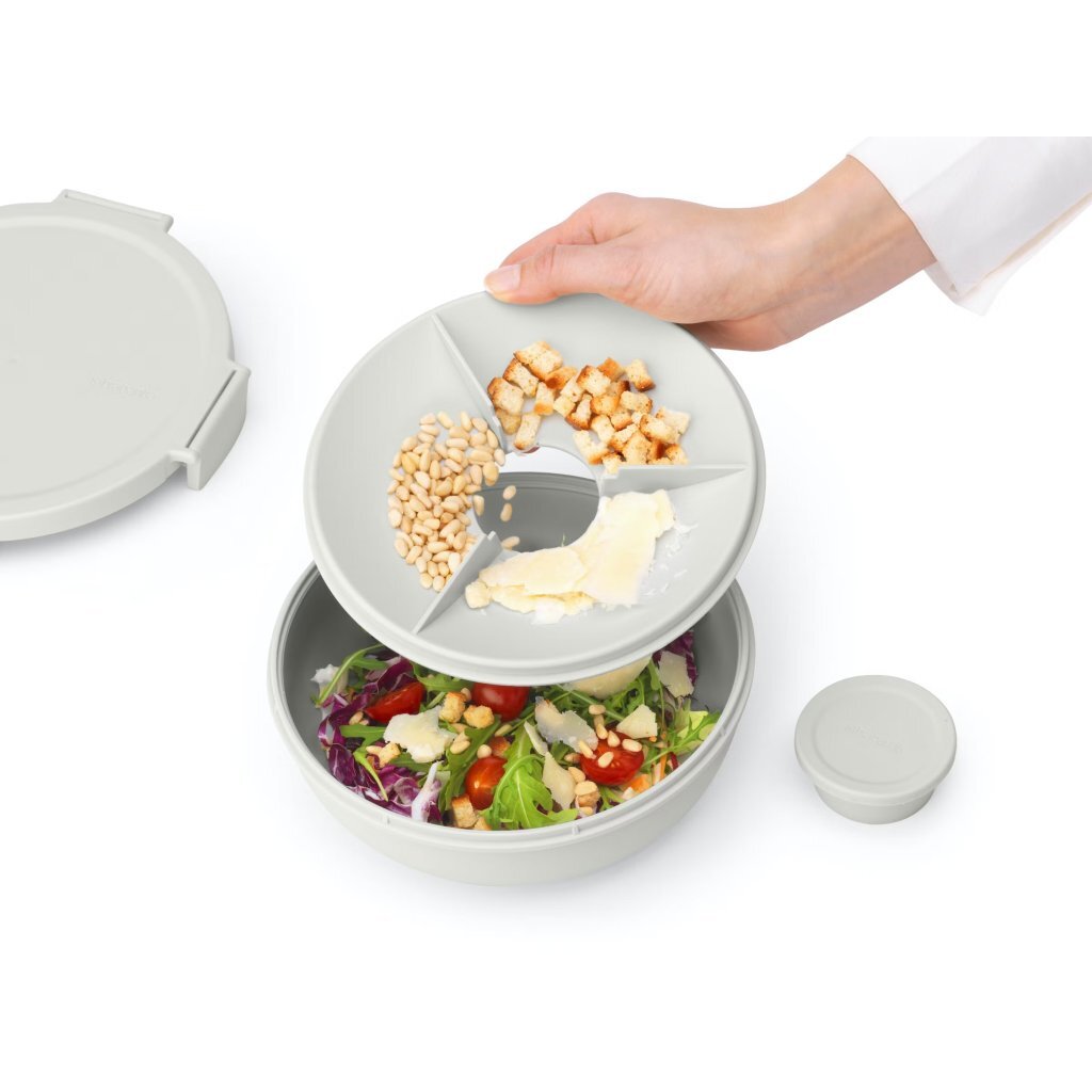 Brabantia Make & Take Salade Lunchkom 1.3L Lichtgrijs - Image 2