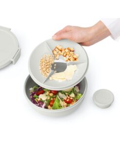 Alternative view of Brabantia Make & Take Salade Lunchkom 1.3L Lichtgrijs