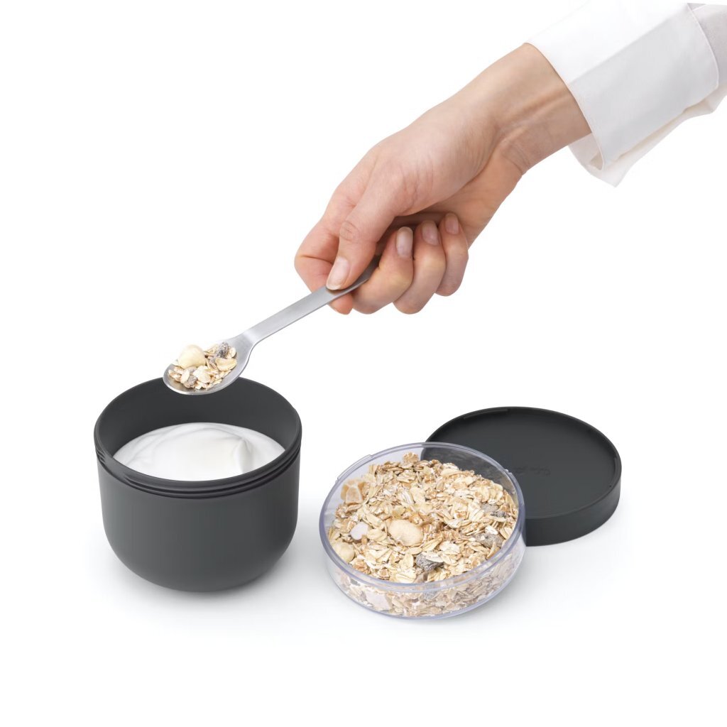 Brabantia Make & Take Yoghurtbeker 0.5L Donkergrijs - Image 2