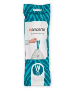 Brabantia PerfectFit Afvalzak Code W 5L 20 Stuks