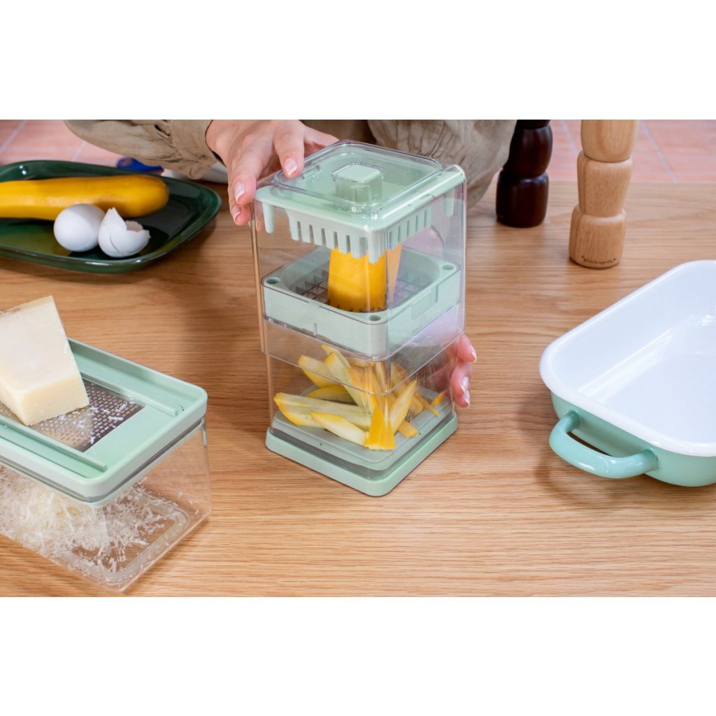 Brabantia Tasty+ Groentesnijder Jade Groen/Transparant - Image 4