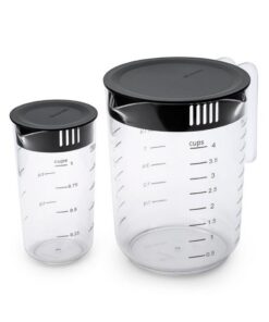 Alternative view of Brabantia Tasty+ Maatbeker Set 1L+250 ml Zwart/Transparant