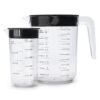 Brabantia Tasty+ Maatbeker Set 1L+250 ml Zwart/Transparant