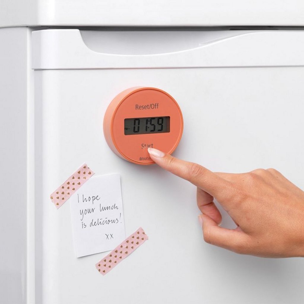 Brabantia Tasty+ Magnetische Kookwekker Terracotta Pink - Image 3
