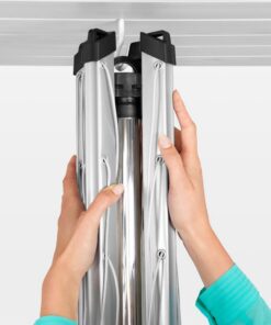 Alternative view of Brabantia Topspinner Droogmolen met Bodemhuls 40 m Drooglijn Metallic Grijs