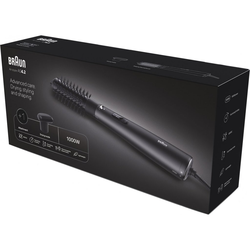 Braun AS4.2 BRAS420E Föhnborstel 1000W Zwart - Image 5