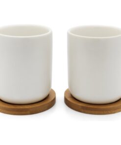 Alternative view of Bredemeijer Umea Theemokken 200 ml 2 Stuks Bamboe/Wit Keramiek