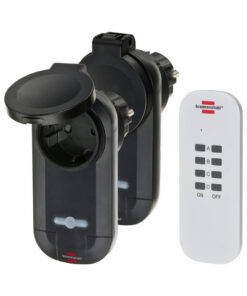 Brennenstuhl BN-1507030 Draadloze Schakelset Buiten 2 X F (cee 7/3) Zwart