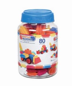 Bristle Blocks in Pot 80 Stuks
