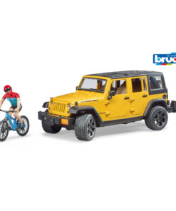 Bruder 02543 Wrangler Rubicon Jeep met Mountainbiker