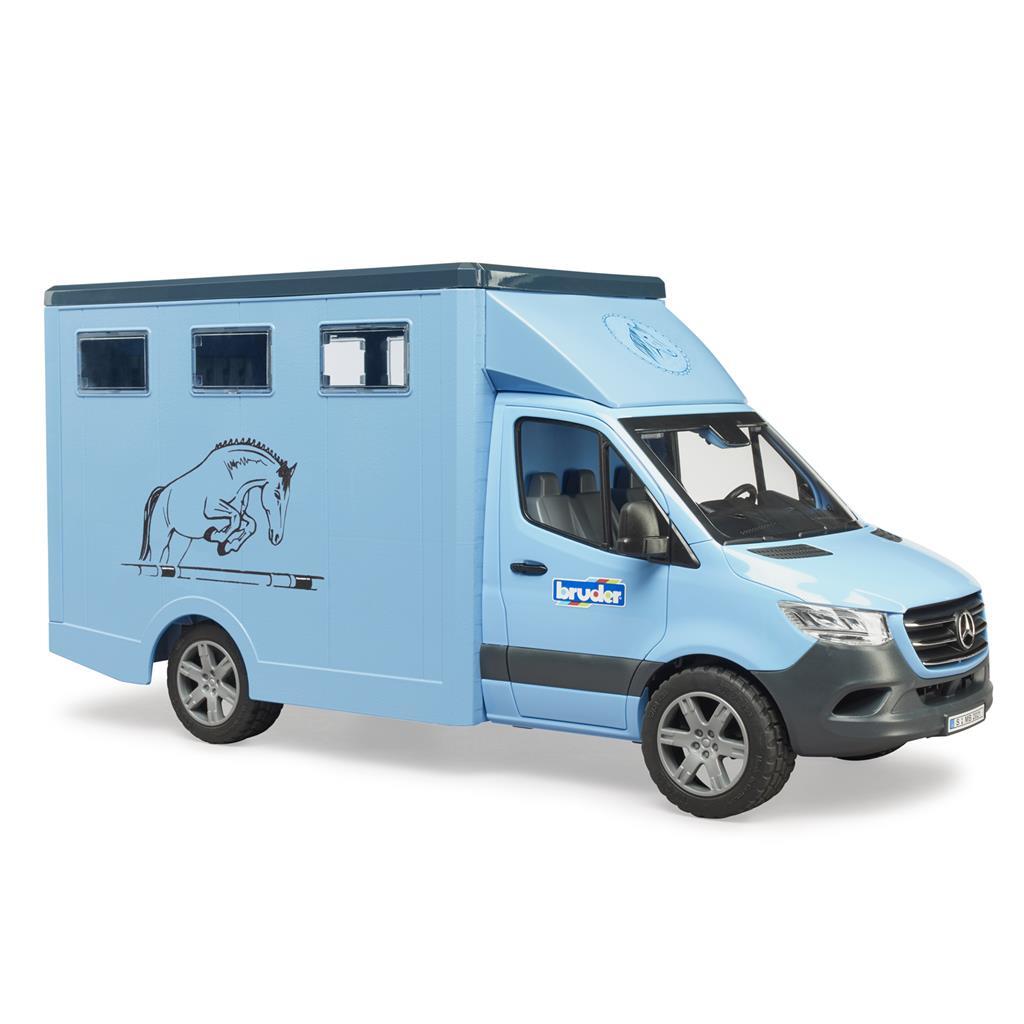 Bruder 02674 Mercedes Benz Diertransporter + Paard - Image 2