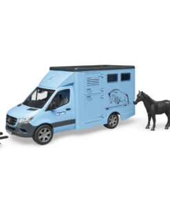 Bruder 02674 Mercedes Benz Diertransporter + Paard