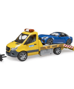 Bruder 02675 Mercedes Benz Sprinter Autotransporter en Roadster + Licht en Geluid