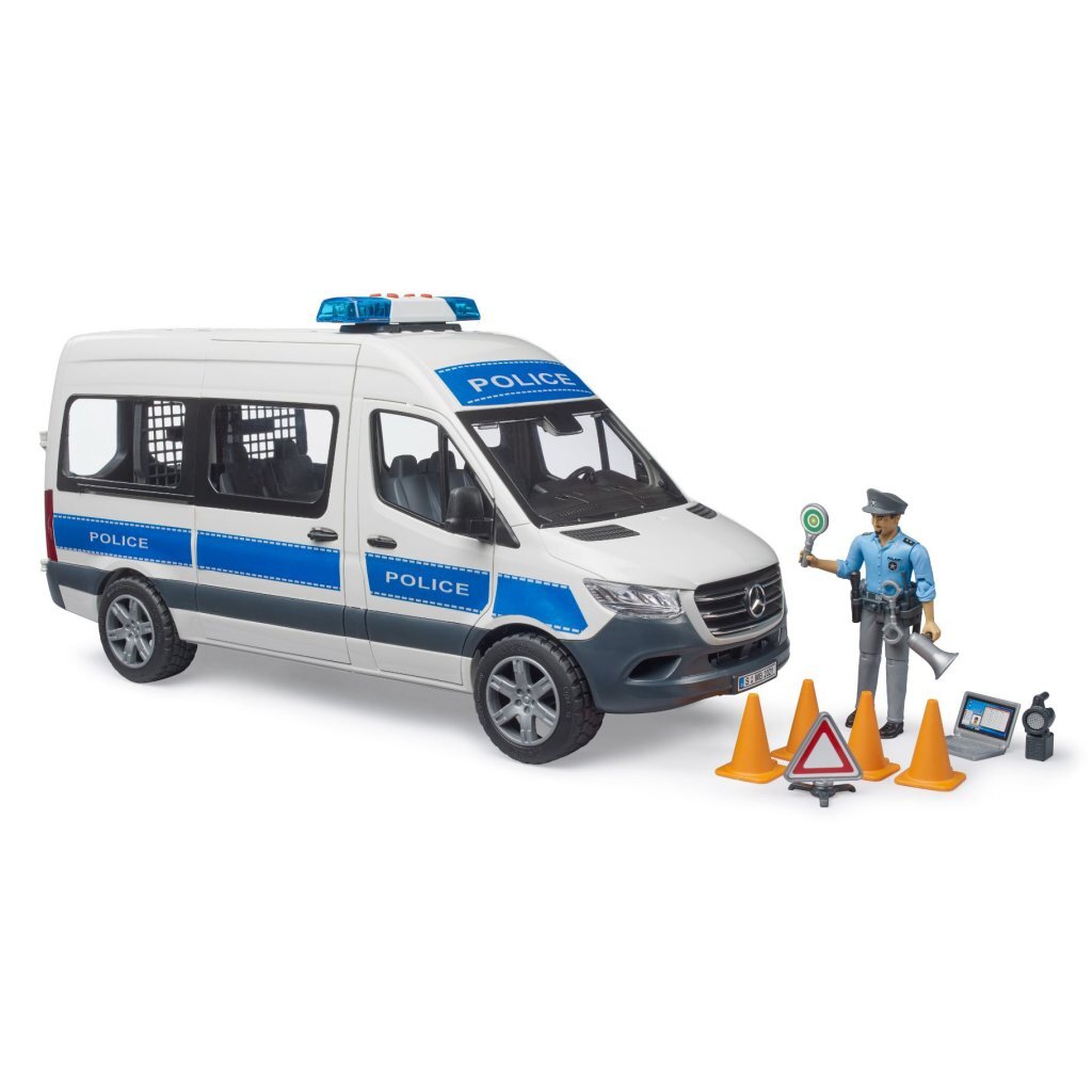 Bruder 02683 MB Sprinter Politiehulpvoertuig + Licht- en Geluidsmodule - Image 2