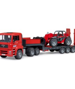 Bruder 02774 MAN TGA Dieplader met Manitou Telescooplader
