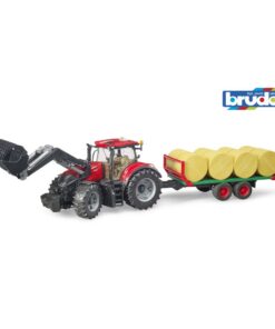 Bruder 03198 Case IH Optum 300CVX Tractor + Balenwagen 1:16