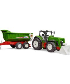 Alternative view of Bruder 03452 Roadmax Tractor met Frontlader + Dumptrailer