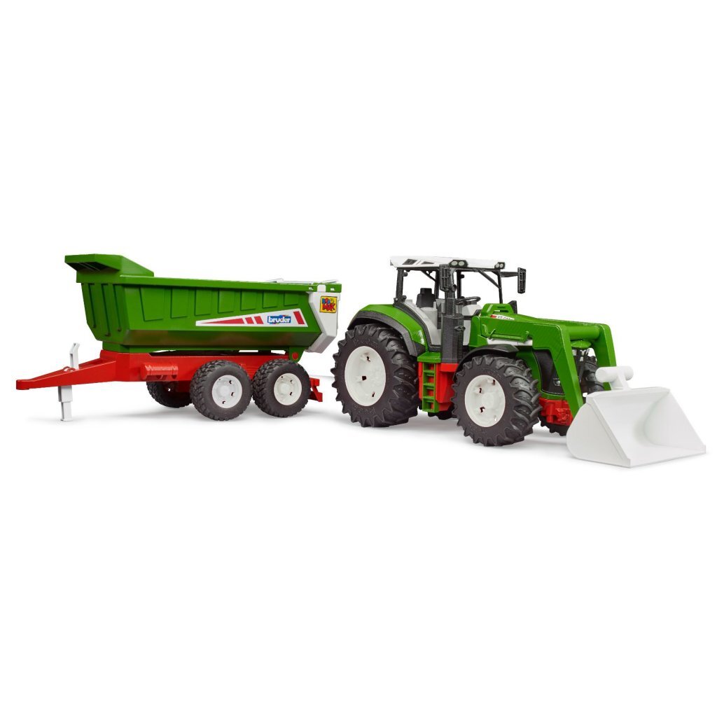 Bruder 03452 Roadmax Tractor met Frontlader + Dumptrailer - Image 2
