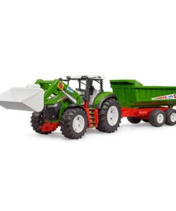 Bruder 03452 Roadmax Tractor met Frontlader + Dumptrailer