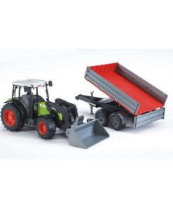 Bruder 2112 Claas Nectis 267 F met Voorlader + Aanhanger 65