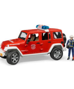 Bruder 2528 Wrangler Rubicon Brandweer Jeep + Figuur