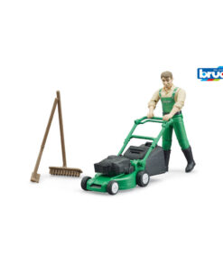 Bruder 62103 Tuinman met Grasmaaier + Accessoires