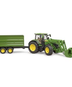 Alternative view of Bruder John Deere 7R 350 met Voorlader en Aanhanger