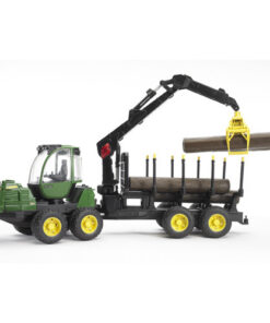 Bruder Tractor John Deere 1210E met Boomstamgrijper