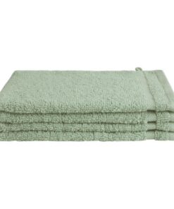 Byrklund Washandjes 16x21 cm 4 Stuks Jade/Katoen