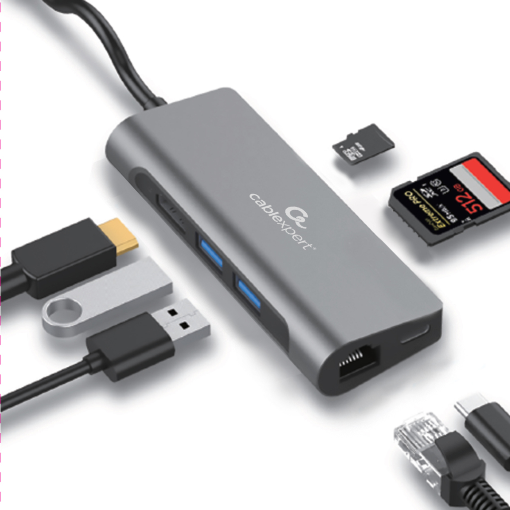 Cablexpert Gmb Usb-c Multi-poort 5-in-1 - Image 5