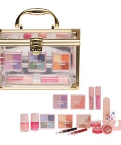 Casuelle Make-Up Koffer Goud/Transparant