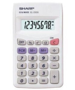 Citizen SH-EL233S Calculator Sharp EL233S Grijs Hand 8 Digit