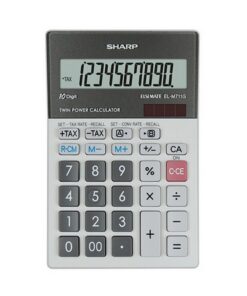 Citizen SH-ELM711GGY Sharp Calculator Grijs