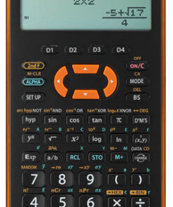 Citizen SH-ELW531XGYR Calculator Sharp ELW531XGYR Zwart-oranje Wetenschappelijk Write View