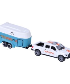 Alternative view of City Car Collection Die-Cast Pick-Up met Paardentrailer 1:50 Assorti