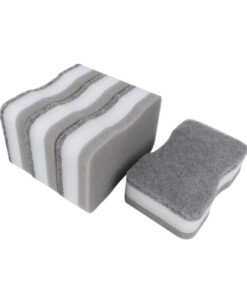 Clean Home Schuursponsen 4 Stuks Zwart/Grijs