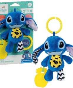 Clementoni Baby Disney Stitch Soft Rattle Blauw/Geel