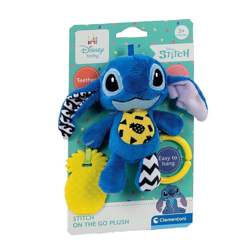 Clementoni Baby Disney Stitch Soft Rattle Blauw/Geel - Image 5