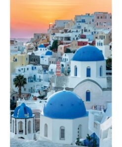 Alternative view of Clementoni High Quality Collection Puzzel + Poster Santorini 1000 Stukjes